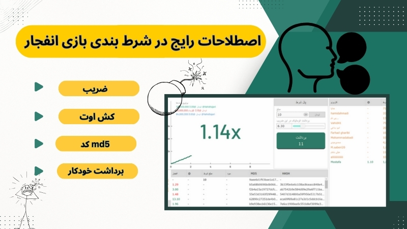آشنایی با اصطلاحات رایج در شرط بندی بازی انفجار